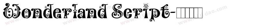 Wonderland Script字体转换